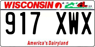 WI license plate 917XWX