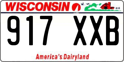 WI license plate 917XXB