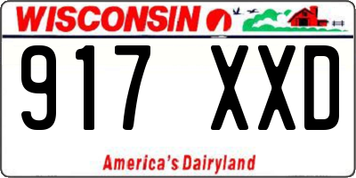 WI license plate 917XXD