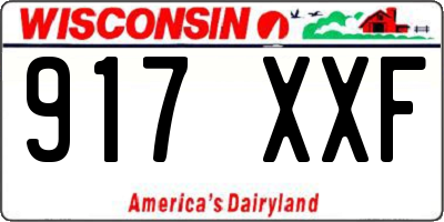 WI license plate 917XXF