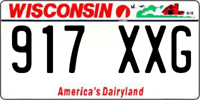 WI license plate 917XXG
