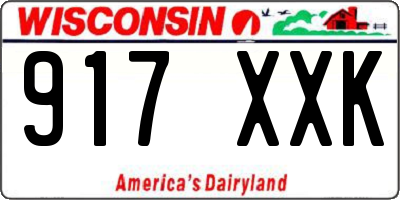 WI license plate 917XXK
