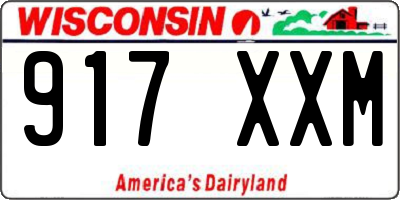 WI license plate 917XXM