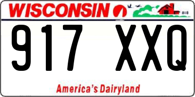 WI license plate 917XXQ