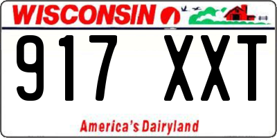 WI license plate 917XXT
