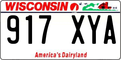 WI license plate 917XYA