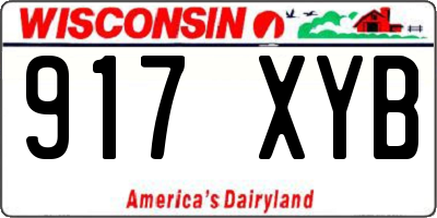 WI license plate 917XYB