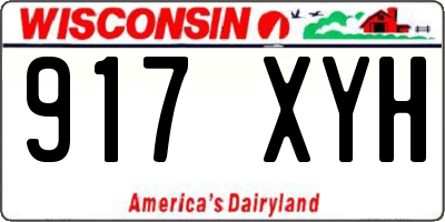WI license plate 917XYH