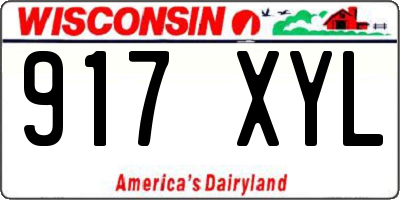 WI license plate 917XYL