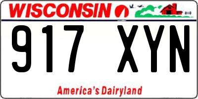 WI license plate 917XYN