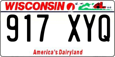WI license plate 917XYQ