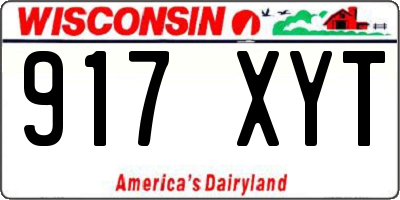 WI license plate 917XYT