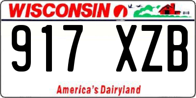 WI license plate 917XZB