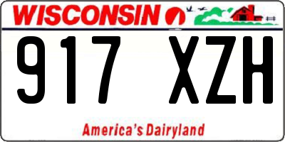 WI license plate 917XZH