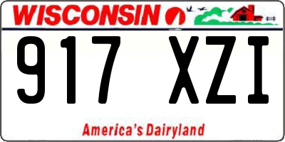 WI license plate 917XZI