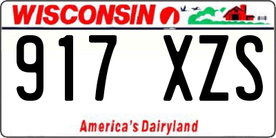 WI license plate 917XZS