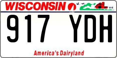 WI license plate 917YDH