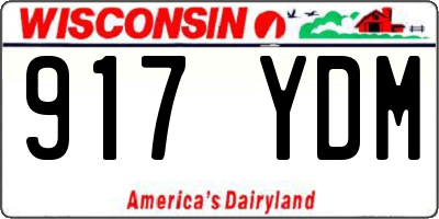 WI license plate 917YDM