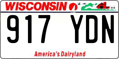 WI license plate 917YDN
