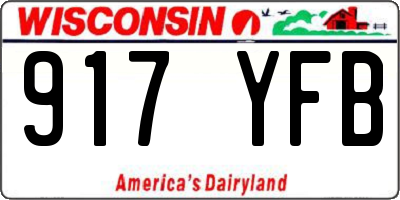 WI license plate 917YFB