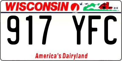 WI license plate 917YFC