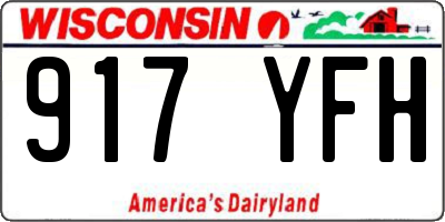 WI license plate 917YFH