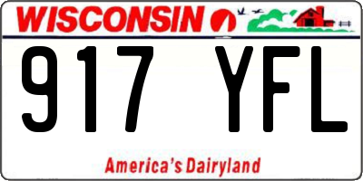 WI license plate 917YFL
