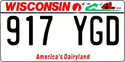 WI license plate 917YGD