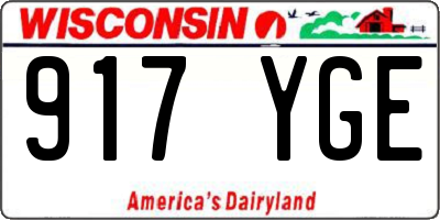 WI license plate 917YGE