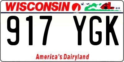 WI license plate 917YGK