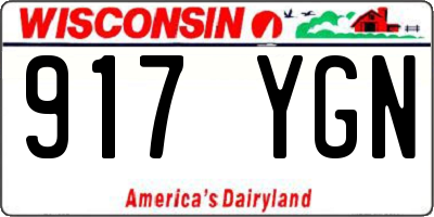 WI license plate 917YGN