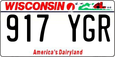 WI license plate 917YGR