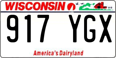 WI license plate 917YGX