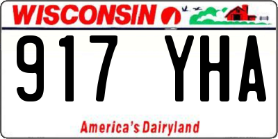 WI license plate 917YHA