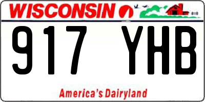 WI license plate 917YHB