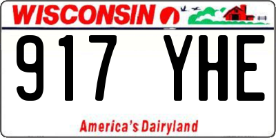 WI license plate 917YHE