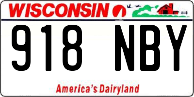 WI license plate 918NBY