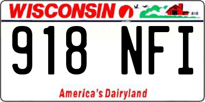 WI license plate 918NFI