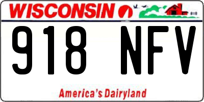 WI license plate 918NFV