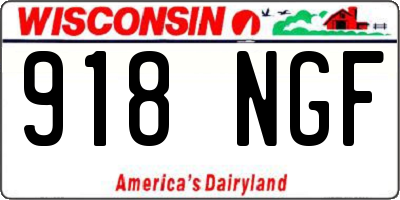 WI license plate 918NGF