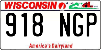 WI license plate 918NGP