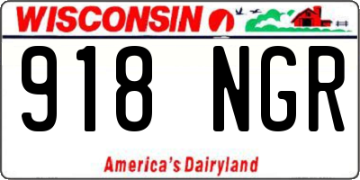 WI license plate 918NGR
