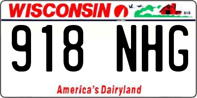 WI license plate 918NHG