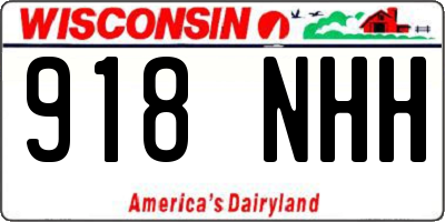 WI license plate 918NHH