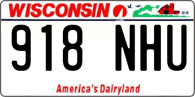 WI license plate 918NHU