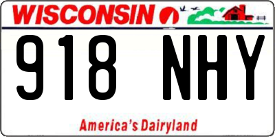 WI license plate 918NHY
