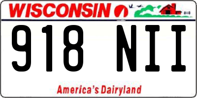 WI license plate 918NII