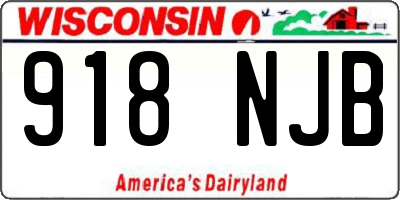 WI license plate 918NJB