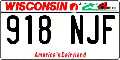 WI license plate 918NJF