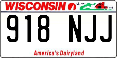 WI license plate 918NJJ